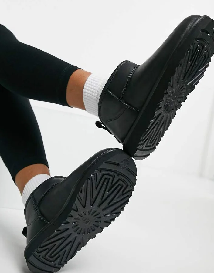 UGG Classic Ultra Mini ankle boots in black - Image 2