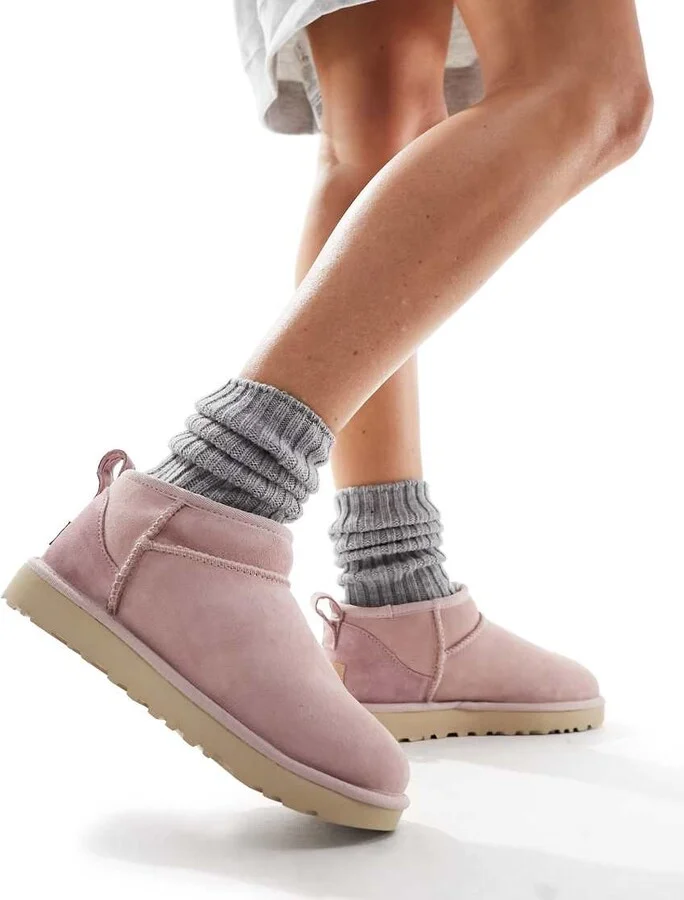 UGG Classic ultra mini boots in pink