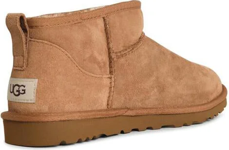 UGG 'Classic Ultra Mini' Chestnut Suede Boots - Image 3