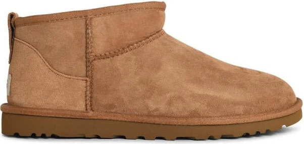UGG 'Classic Ultra Mini' Chestnut Suede Boots