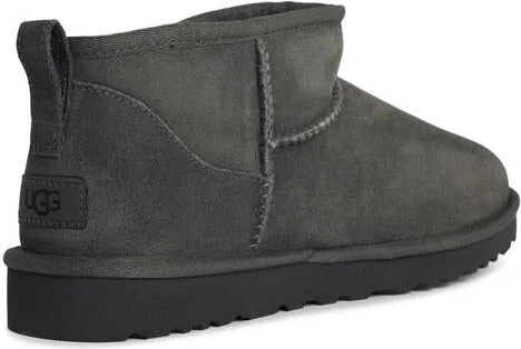 UGG 'Classic Ultra Mini' Grey Suede Boots - Image 3