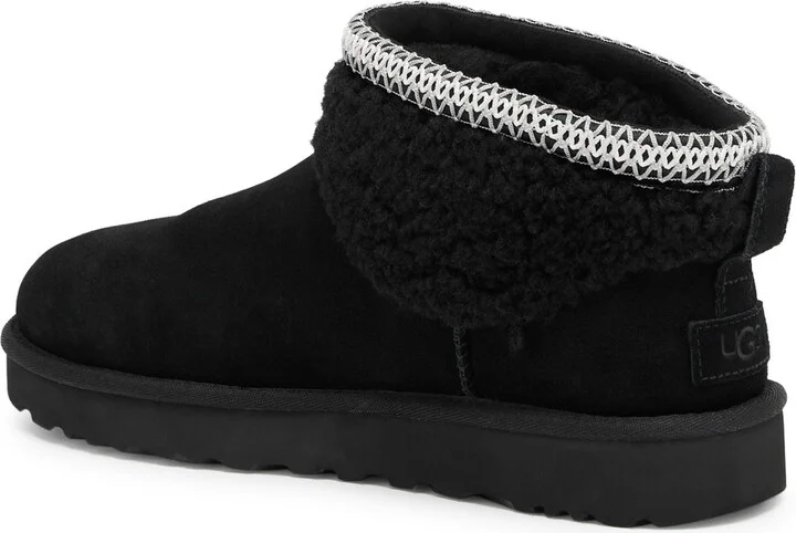 Ugg Classic Ultra Mini Maxi Curly Suede Ankle Boots - Image 2