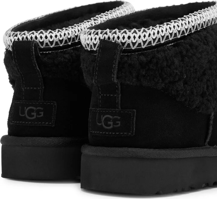 Ugg Classic Ultra Mini Maxi Curly Suede Ankle Boots - Image 4