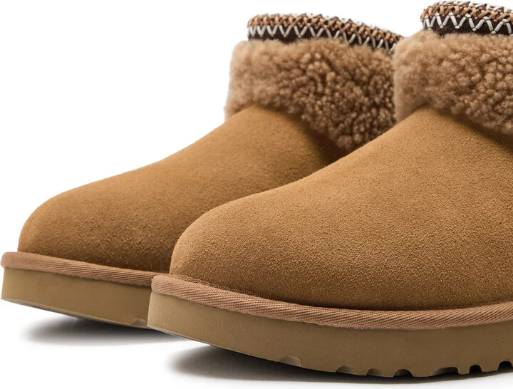 Ugg Classic Ultra Mini Maxi Curly Suede Ankle Boots - Image 7