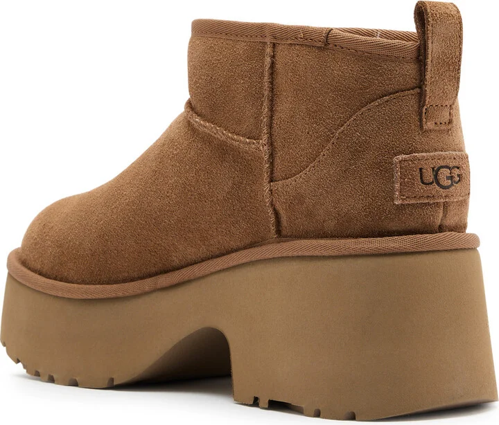 Ugg Classic Ultra Mini New Heights Suede Ankle Boots - Image 2