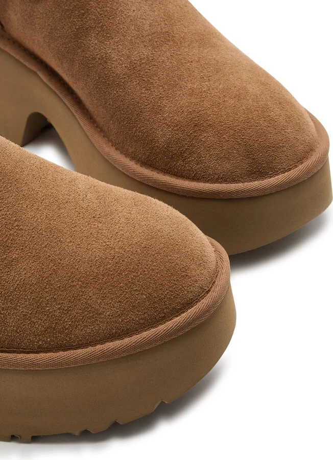 Ugg Classic Ultra Mini New Heights Suede Ankle Boots - Image 3
