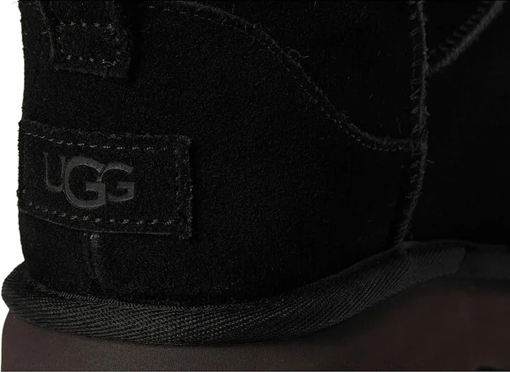 UGG Classic ultra Mini New Heights Women's Boots Black : 12 B - Medium, Suede - Image 7