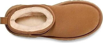 UGG Classic ultra Mini New Heights Women's Boots Chestnut : 9 B - Medium, Suede - Image 2