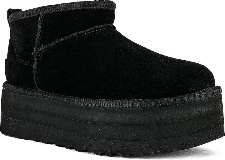 UGG Classic Ultra Mini Platform Boot in Black - Image 2