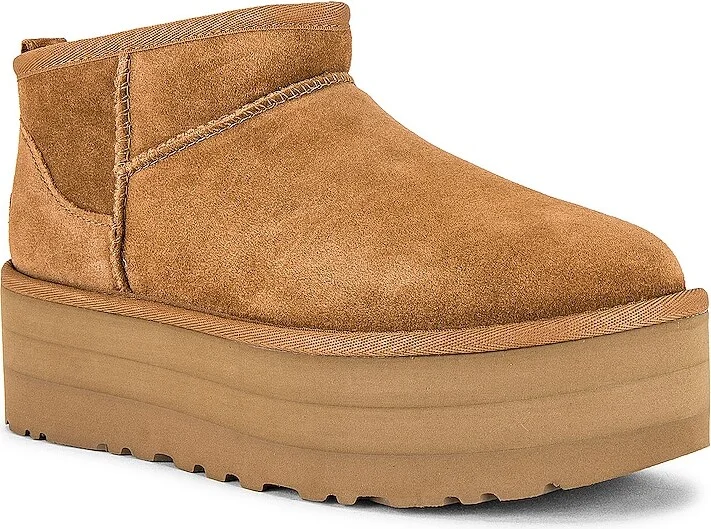 UGG Classic Ultra Mini Platform Boot in Brown - Image 2