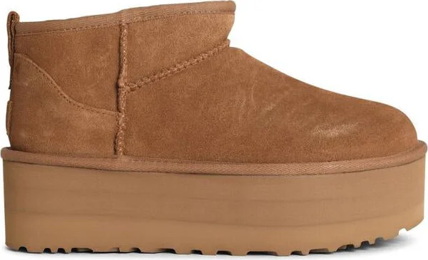 UGG 'Classic Ultra Mini Platform' Chestnut Suede Boots