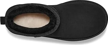 UGG Classic Ultra Mini Platform Women's Boots Black : 8 B - Medium, Suede - Image 2