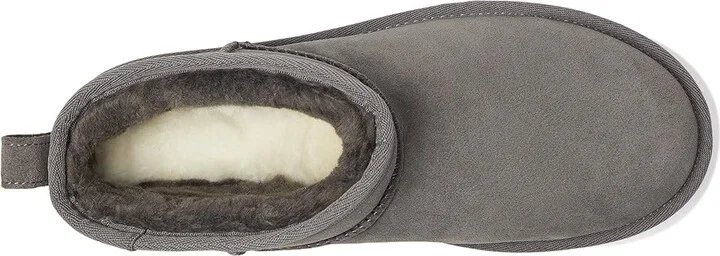 UGG Classic Ultra Mini Platform Women's Boots Charcoal : 8 B - Medium, Suede - Image 2