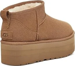 UGG Classic Ultra Mini Platform Women's Boots Chestnut : 5 B - Medium, Suede - Image 4