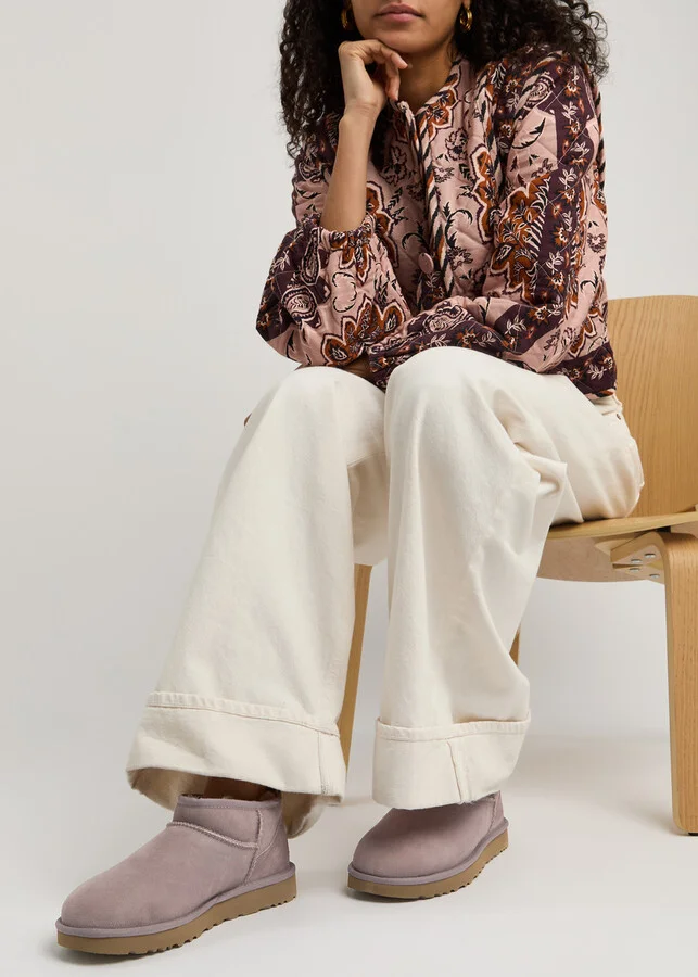 Ugg Classic Ultra Mini Suede Ankle Boots - Image 9