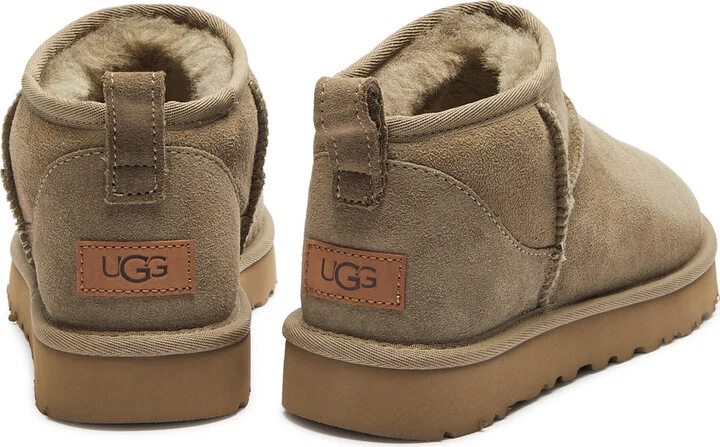 Ugg Classic Ultra Mini Suede Ankle Boots - Image 3