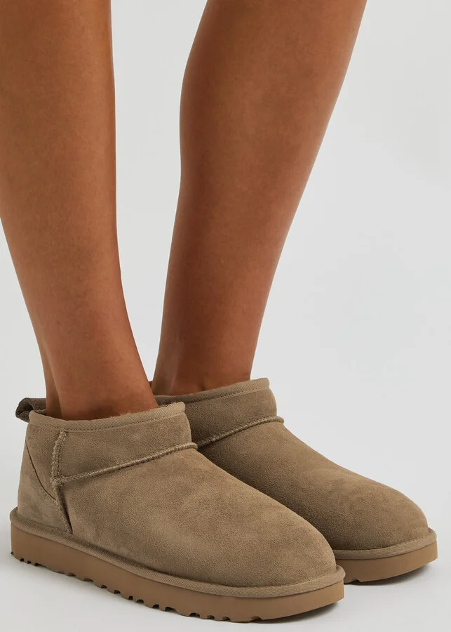Ugg Classic Ultra Mini Suede Ankle Boots - Image 5