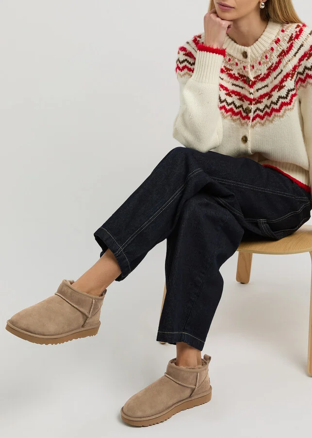 Ugg Classic Ultra Mini Suede Ankle Boots - Image 5