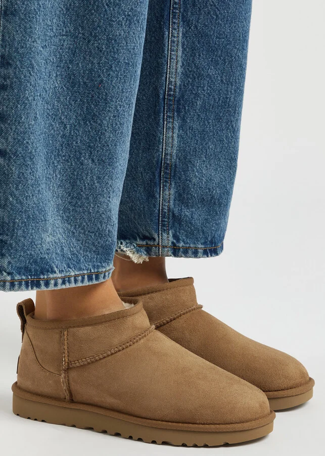 Ugg Classic Ultra Mini Suede Ankle Boots - Image 5