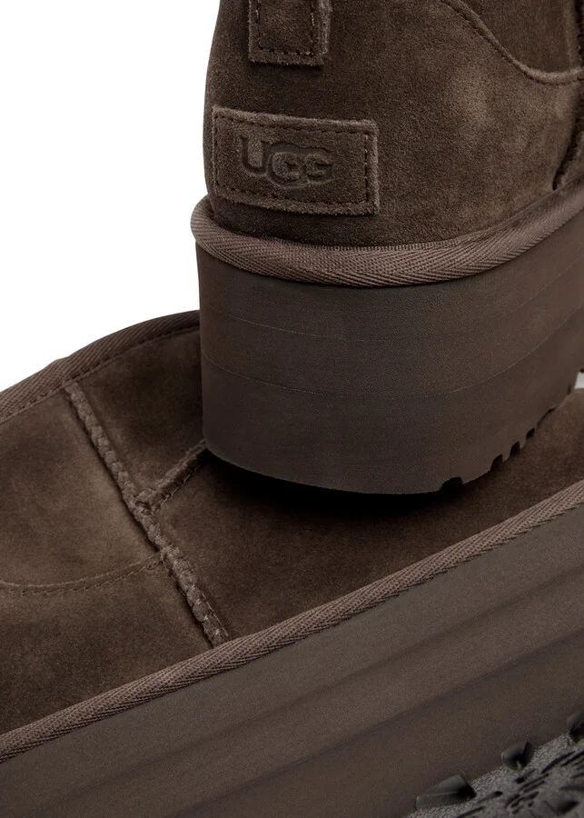 Ugg Classic Ultra Mini Suede Flatform Boots - Image 3
