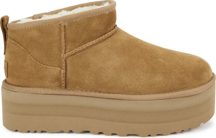 Ugg Classic Ultra Mini Suede Flatform Boots