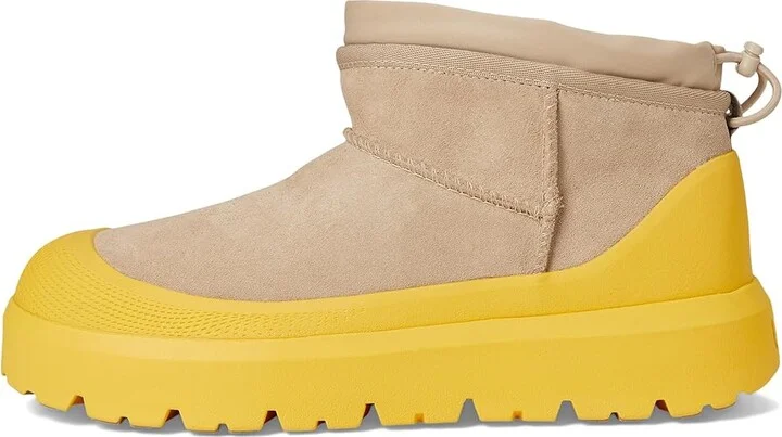 UGG Classic Ultra Mini Weather Hybrid Men's Cold Weather Boots Mustard Seed/Summer Wheat : 8 D - Medium, Suede - Image 6