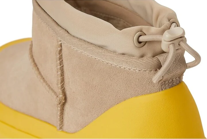 UGG Classic Ultra Mini Weather Hybrid Men's Cold Weather Boots Mustard Seed/Summer Wheat : 8 D - Medium, Suede - Image 7
