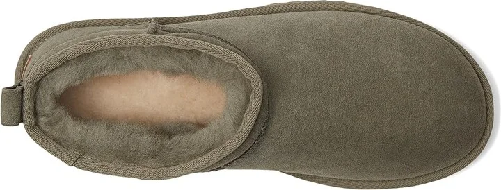 UGG Classic Ultra Mini Women's Shoes Moss Green/Amphora : 8 B - Medium, Sheepskin - Image 2