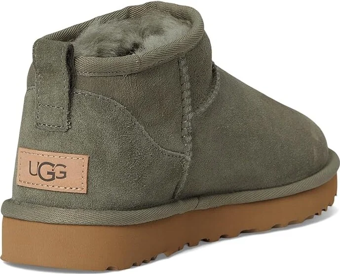 UGG Classic Ultra Mini Women's Shoes Moss Green/Amphora : 8 B - Medium, Sheepskin - Image 4