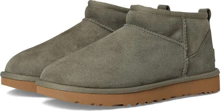 UGG Classic Ultra Mini Women's Shoes Moss Green/Amphora : 8 B - Medium, Sheepskin