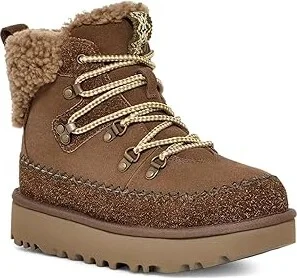 UGG Clssic Alpine Lace-Up Women's Boots Hickory : 10 B - Medium, Suede