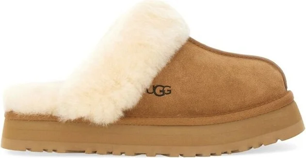 UGG Disquette Round Toe Shearling Slippers