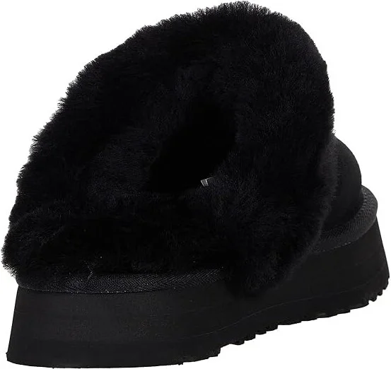 UGG Disquette Women's Shoes Black : 5 B - Medium, Leather/Suede - Image 4
