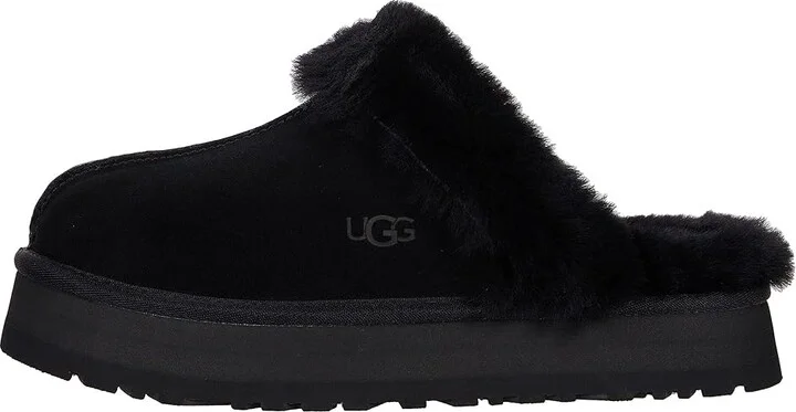 UGG Disquette Women's Shoes Black : 5 B - Medium, Leather/Suede - Image 6