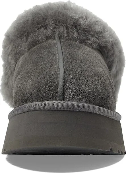 UGG Disquette Women's Shoes Charcoal : 5 B - Medium, Leather/Suede - Image 2