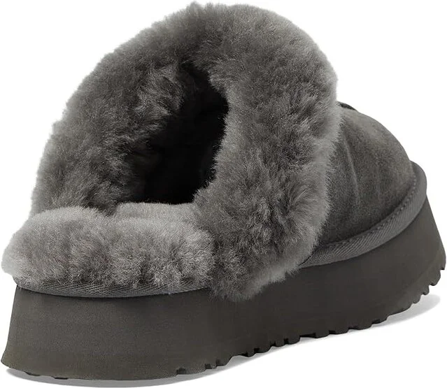 UGG Disquette Women's Shoes Charcoal : 5 B - Medium, Leather/Suede - Image 4