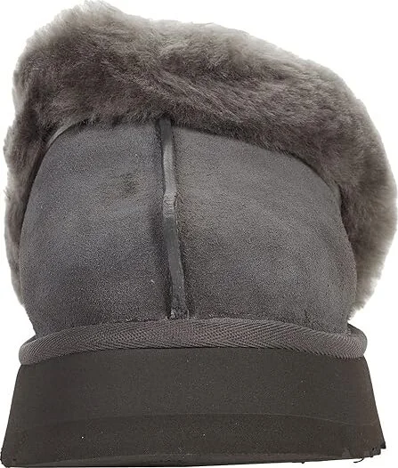 UGG Disquette Women's Shoes Charcoal : 5 B - Medium, Leather/Suede - Image 5