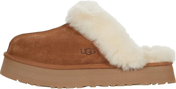 UGG Disquette Women's Shoes Chestnut : 9 B - Medium, Leather/Suede - Image 6