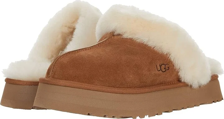 UGG Disquette Women's Shoes Chestnut : 9 B - Medium, Leather/Suede