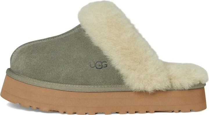 UGG Disquette Women's Shoes Moss Green/Muted Brass : 10 B - Medium, Leather/Suede - Image 6