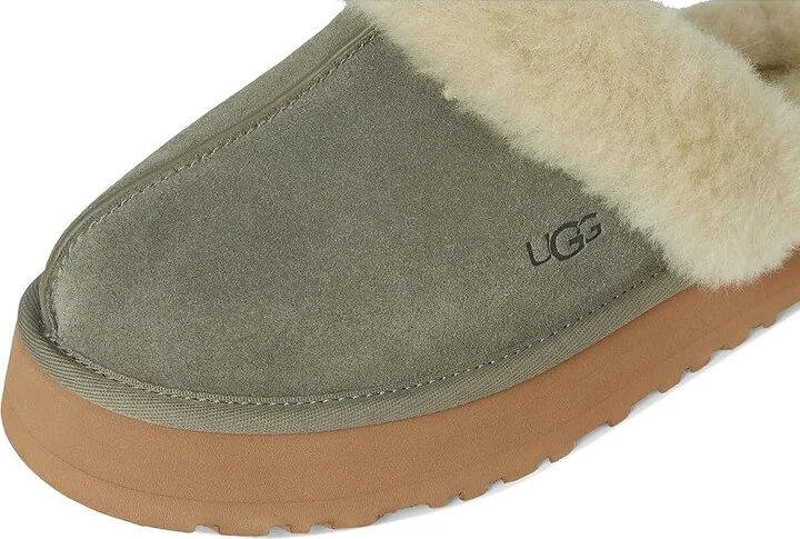 UGG Disquette Women's Shoes Moss Green/Muted Brass : 10 B - Medium, Leather/Suede - Image 7