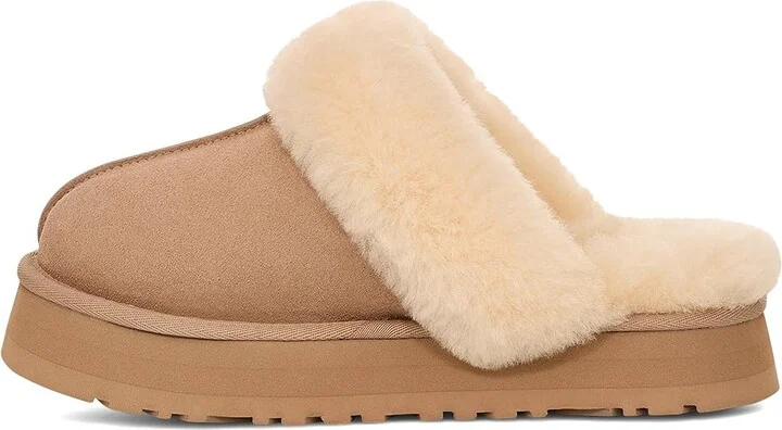 UGG Disquette Women's Shoes Sand : 5 B - Medium, Leather/Suede - Image 5