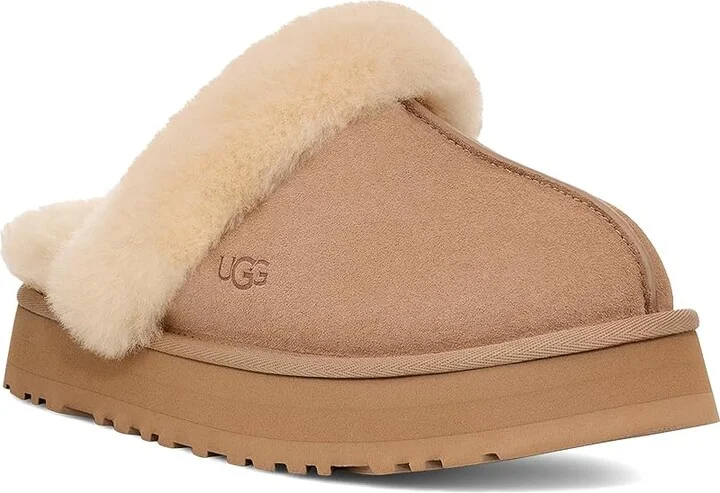 UGG Disquette Women's Shoes Sand : 5 B - Medium, Leather/Suede