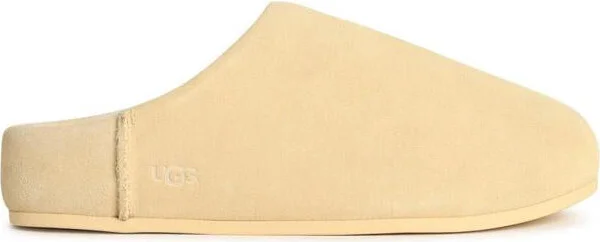 UGG 'Elea Slip-On' Cream Leather Slippers