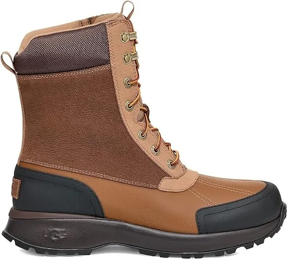 UGG Emmett Duck Boot HI Men's Shoes Chestnut : 8 D - Medium, Leather - Image 6