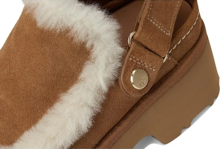 UGG Esmee Clogs Women's Shoes Chestnut : 5 B - Medium, Suede - Image 7