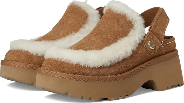 UGG Esmee Clogs Women's Shoes Chestnut : 5 B - Medium, Suede