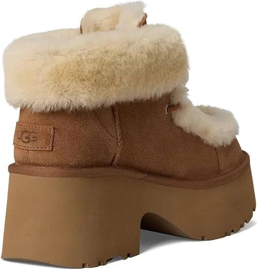 UGG Esmee Lace-up Women's Boots Chestnut : 5 B - Medium, Suede - Image 4
