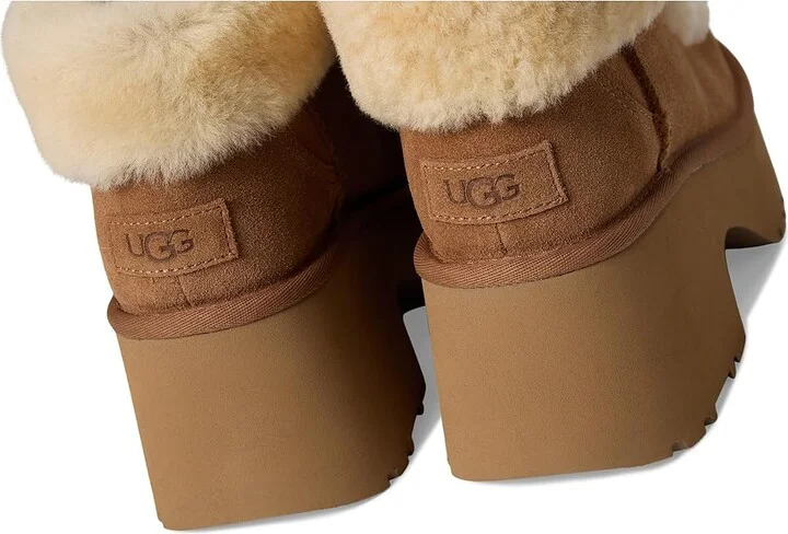 UGG Esmee Lace-up Women's Boots Chestnut : 5 B - Medium, Suede - Image 7