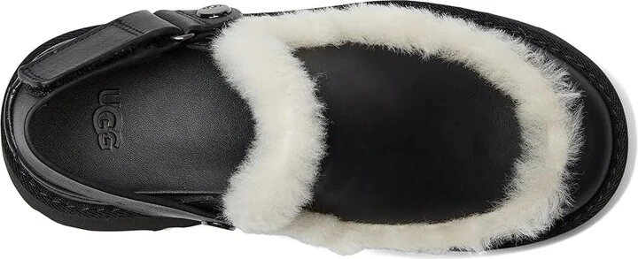 UGG Esmee Leather Clogs Women's Shoes Black : 7 B - Medium - Image 2